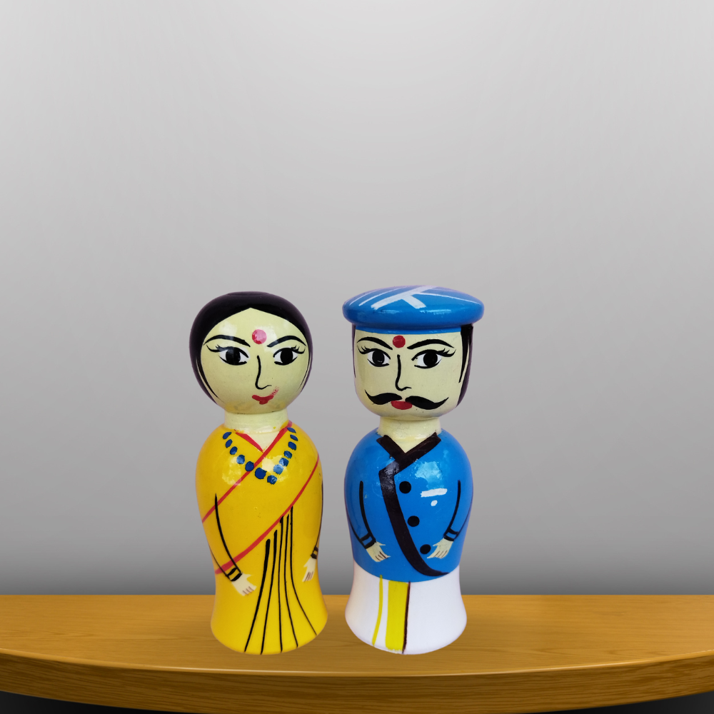 Wooden Channapatna Dolls (Set of 2)