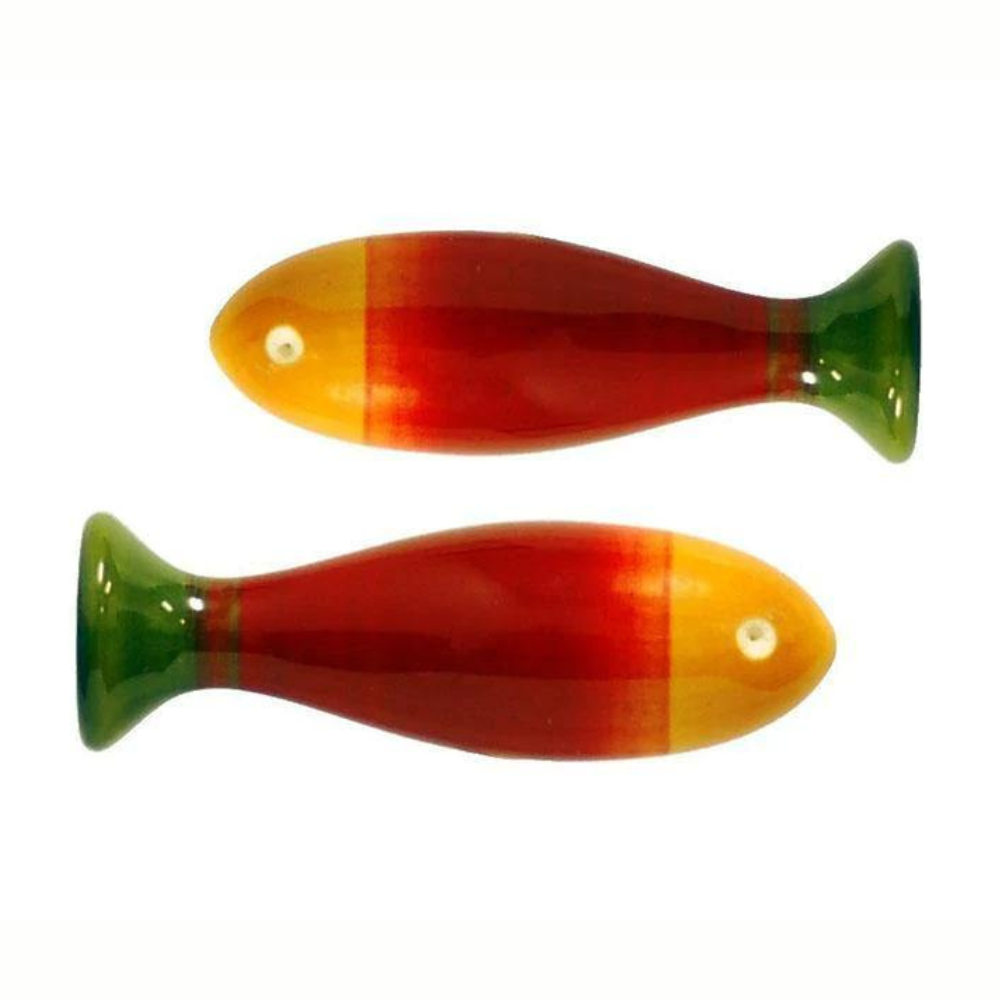 Fairkraft Creations Handmade Fish Wooden Fridge Magnets (Set of 2)