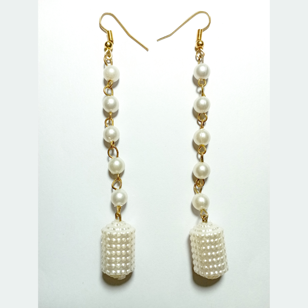 Off-white Beaded Earrings