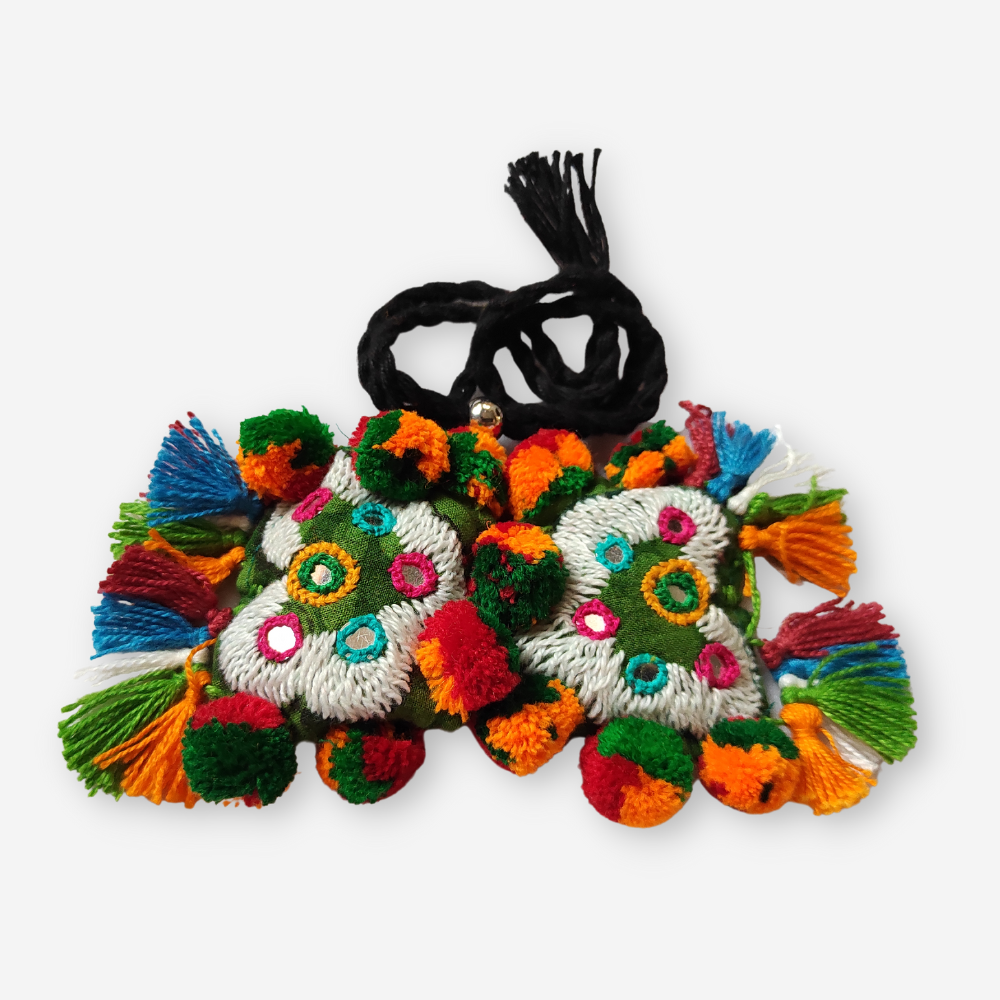 Fabric Embroidered Choker