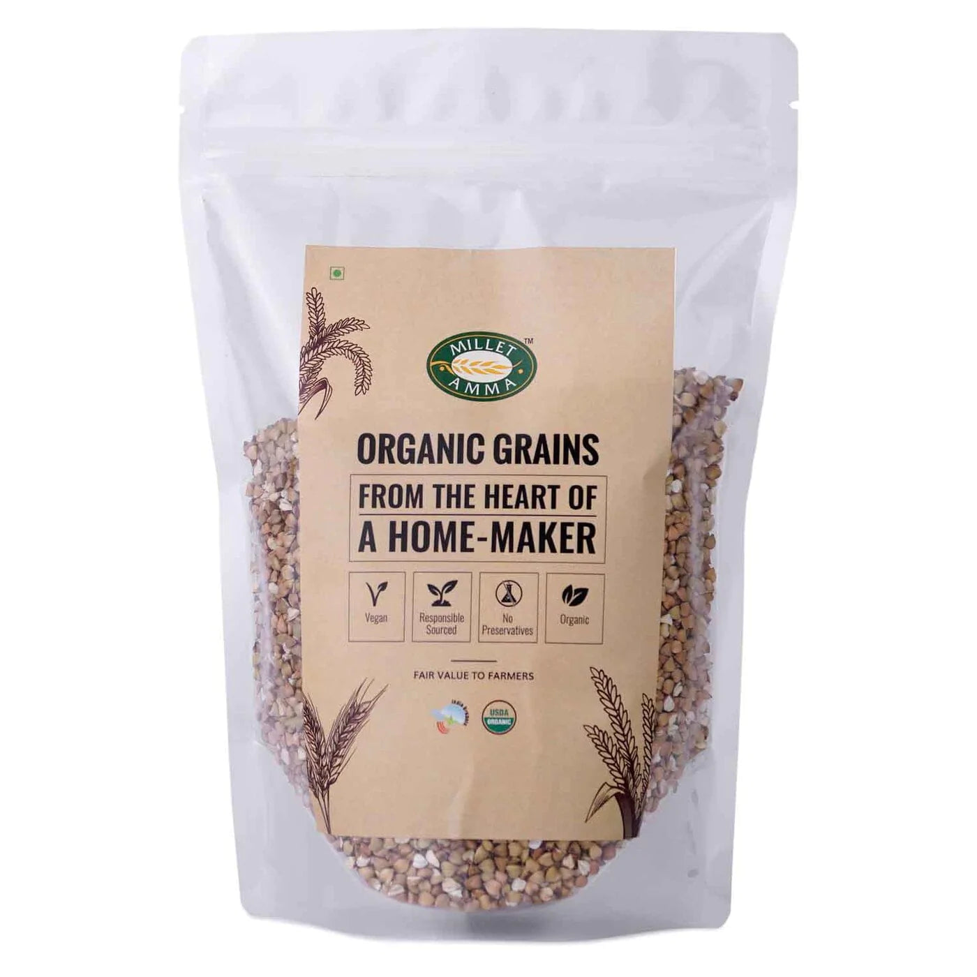 Millet Amma Buck Wheat Organic (500g)