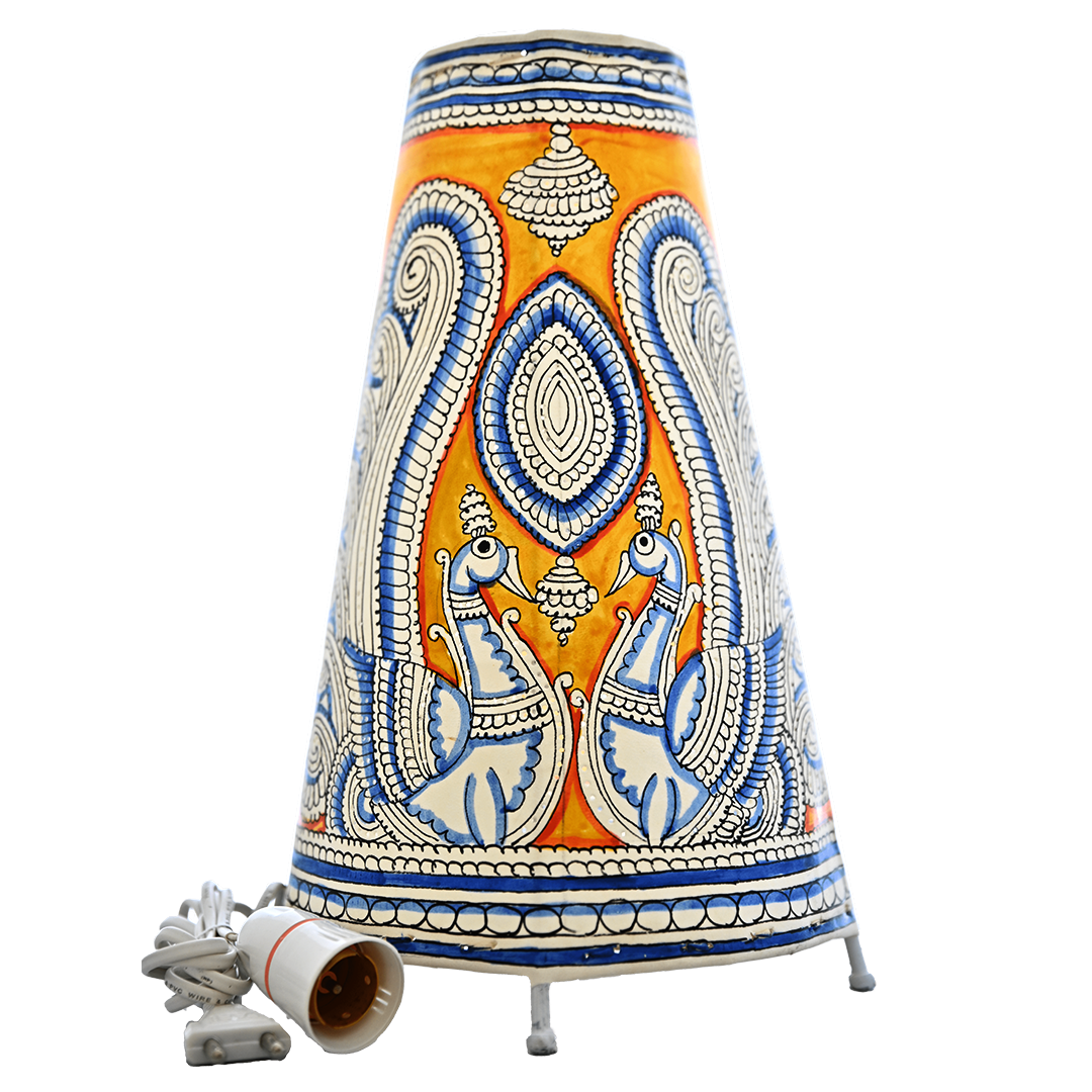 Leather Lamp Shade - Peacock Decor - Kreate