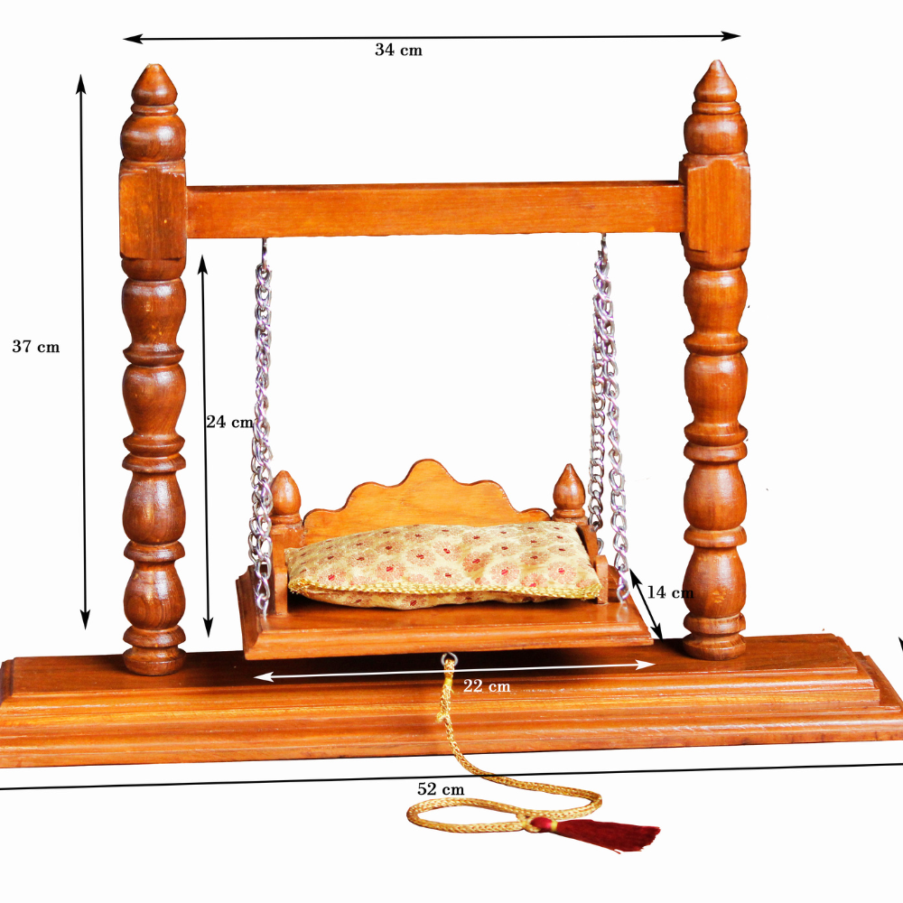 Teak Wood Laddu Gopal Jhula