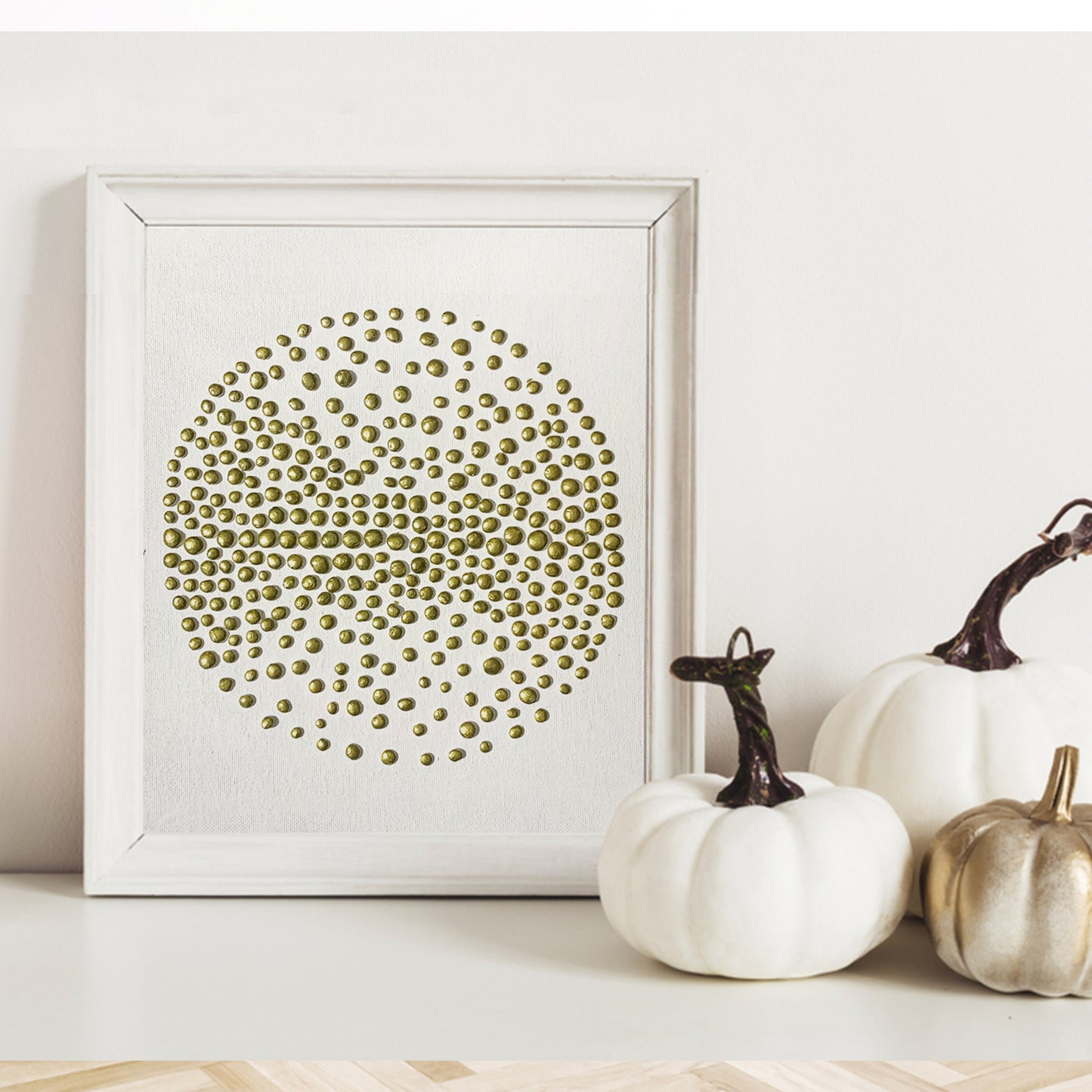 Circular Beads Sculpted Painting