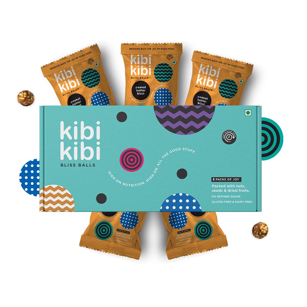 Kibi Kibi Peanut Butter Blast Bliss Balls (Pack of 5)