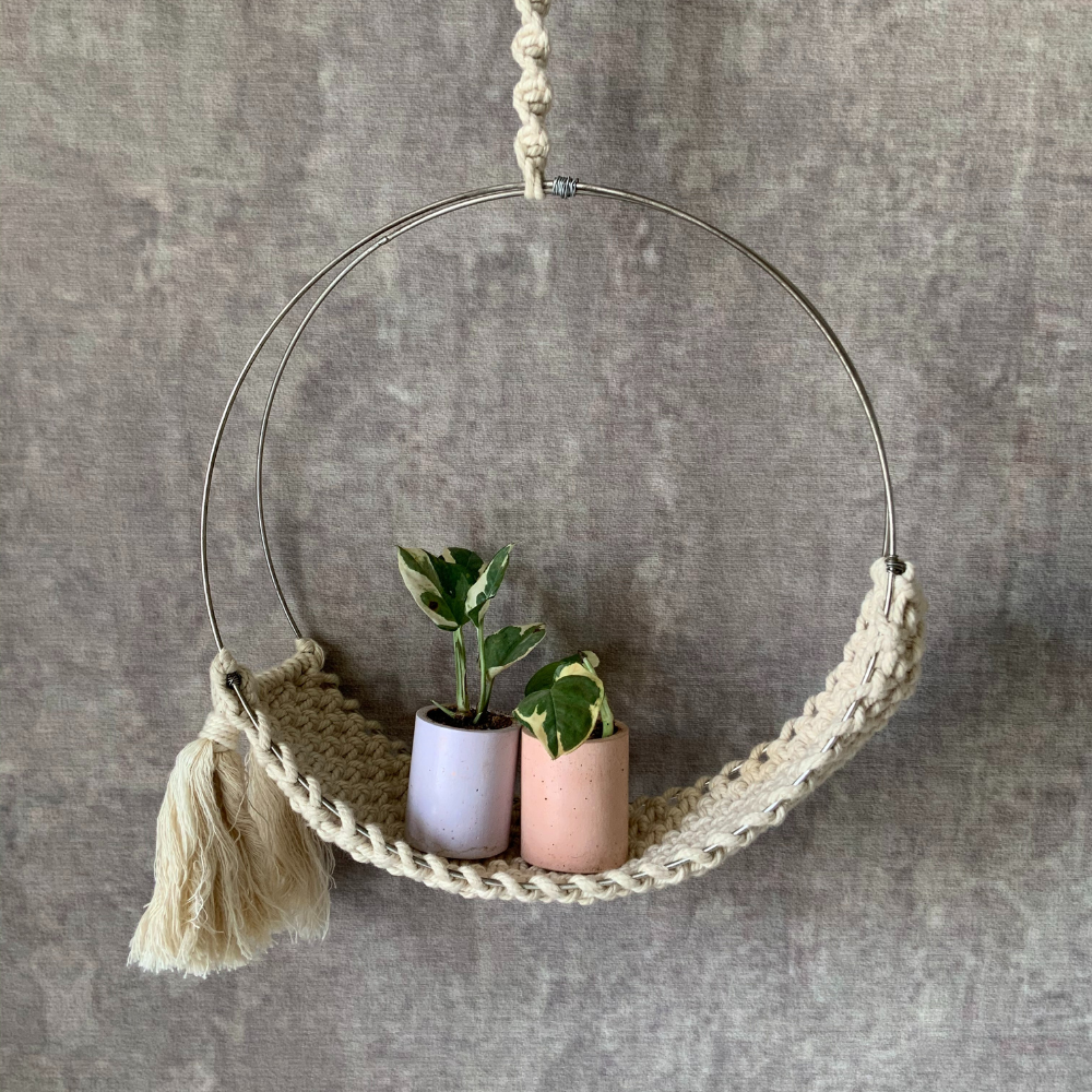 ZEN WEAVE - Macrame Circle Plant Hanger