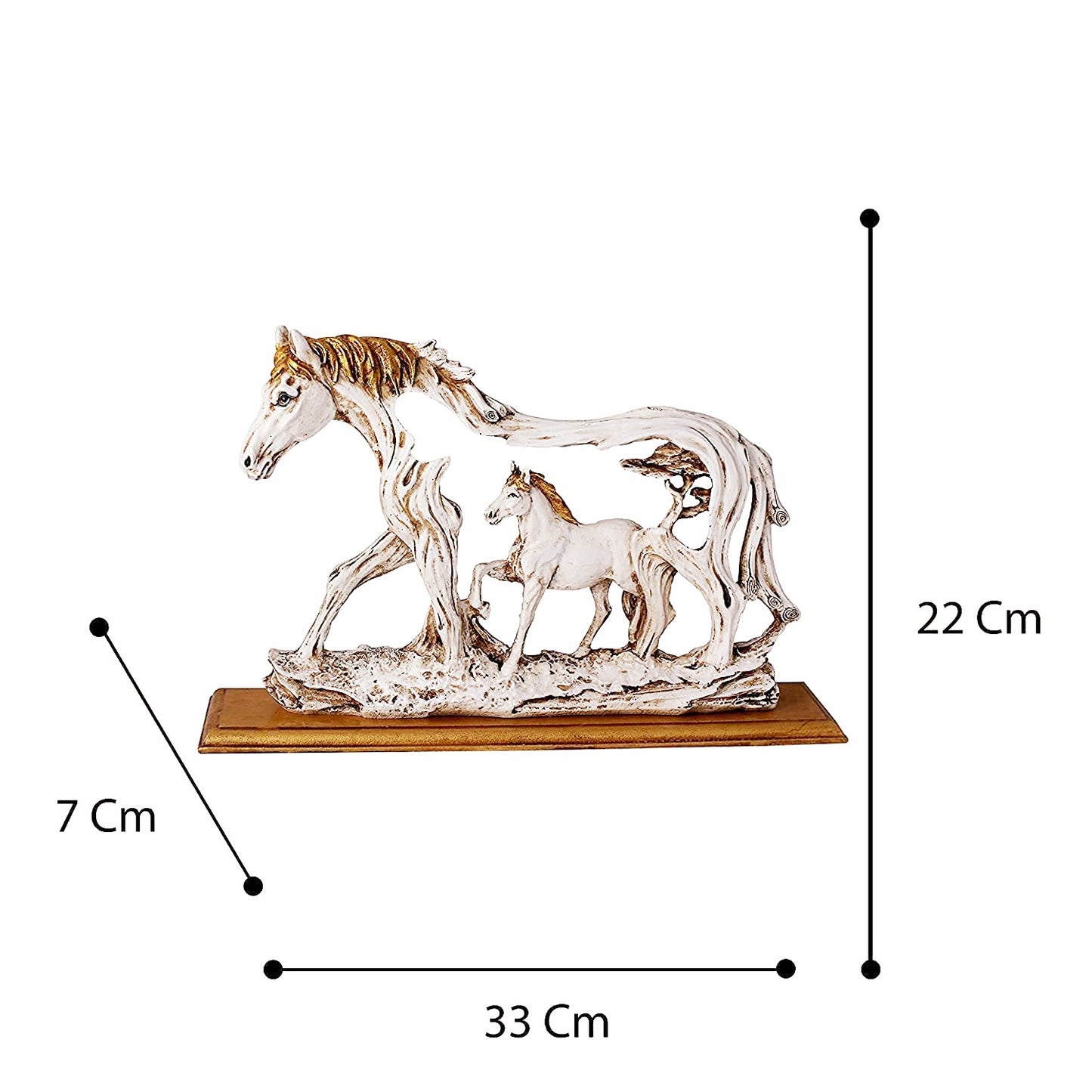 Horse With Baby Showpiece
