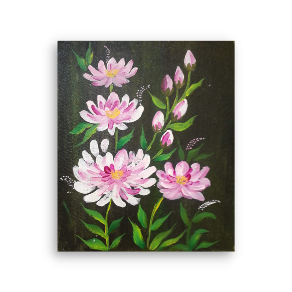 Floral Acrylic Painting