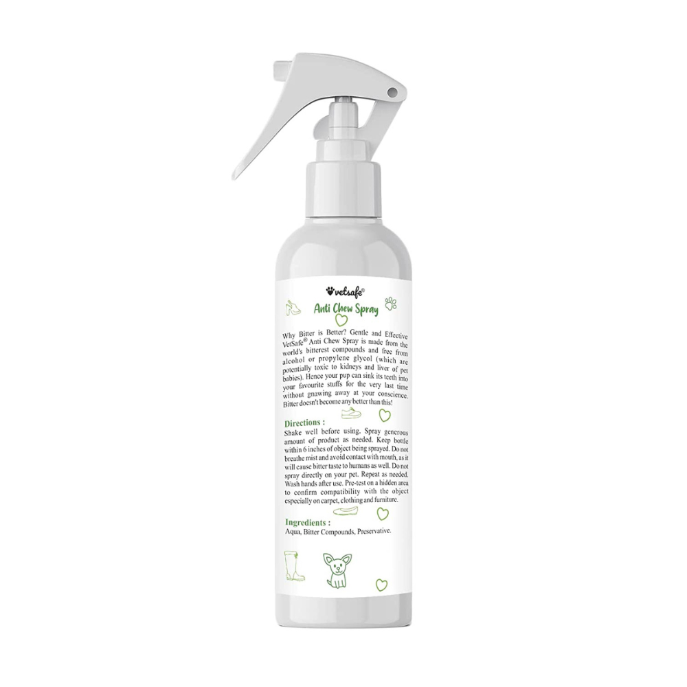 VetSafe® Professional Anti Chew Spray For Puppies & Dogs (200ml)