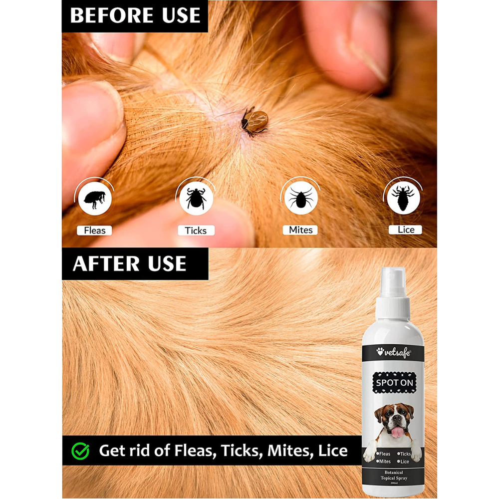 VetSafe Spot ON Spray for Dogs (200ml)