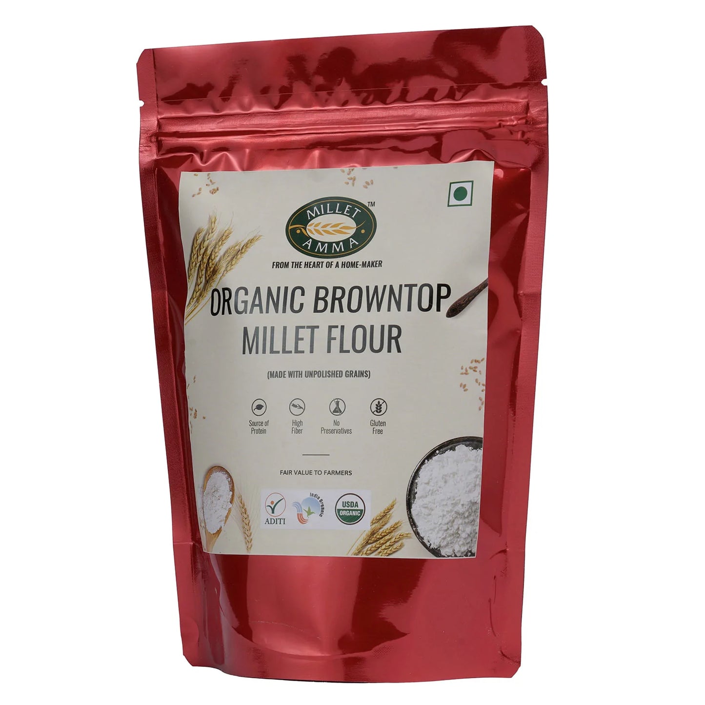 Millet Amma Browntop Flour (500g)