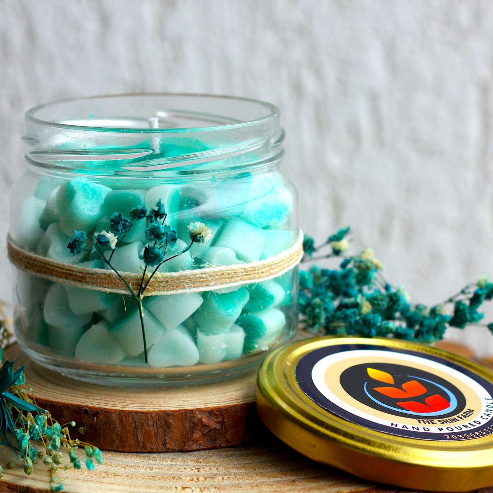 Hearts and Roses Chip Candle (Eucalyptus)