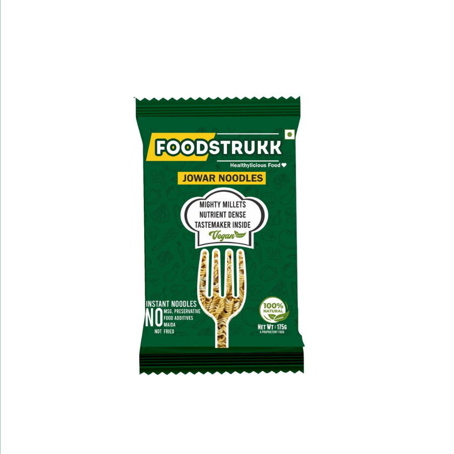 Foodstrukk Healthy Instant Millet Noodles - Jowar Millet Noodles (175g) - Pack of 2
