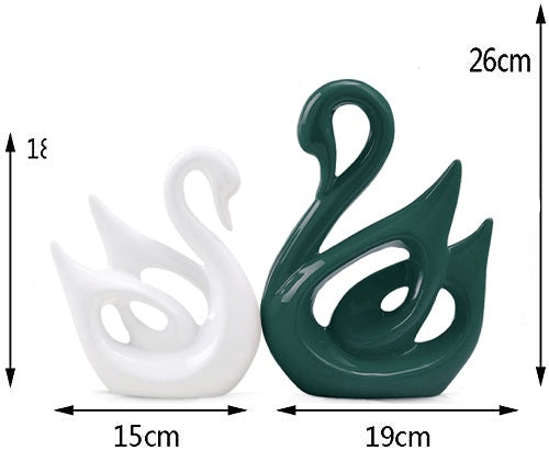 Swan Couple Showpieces (Set of 2)