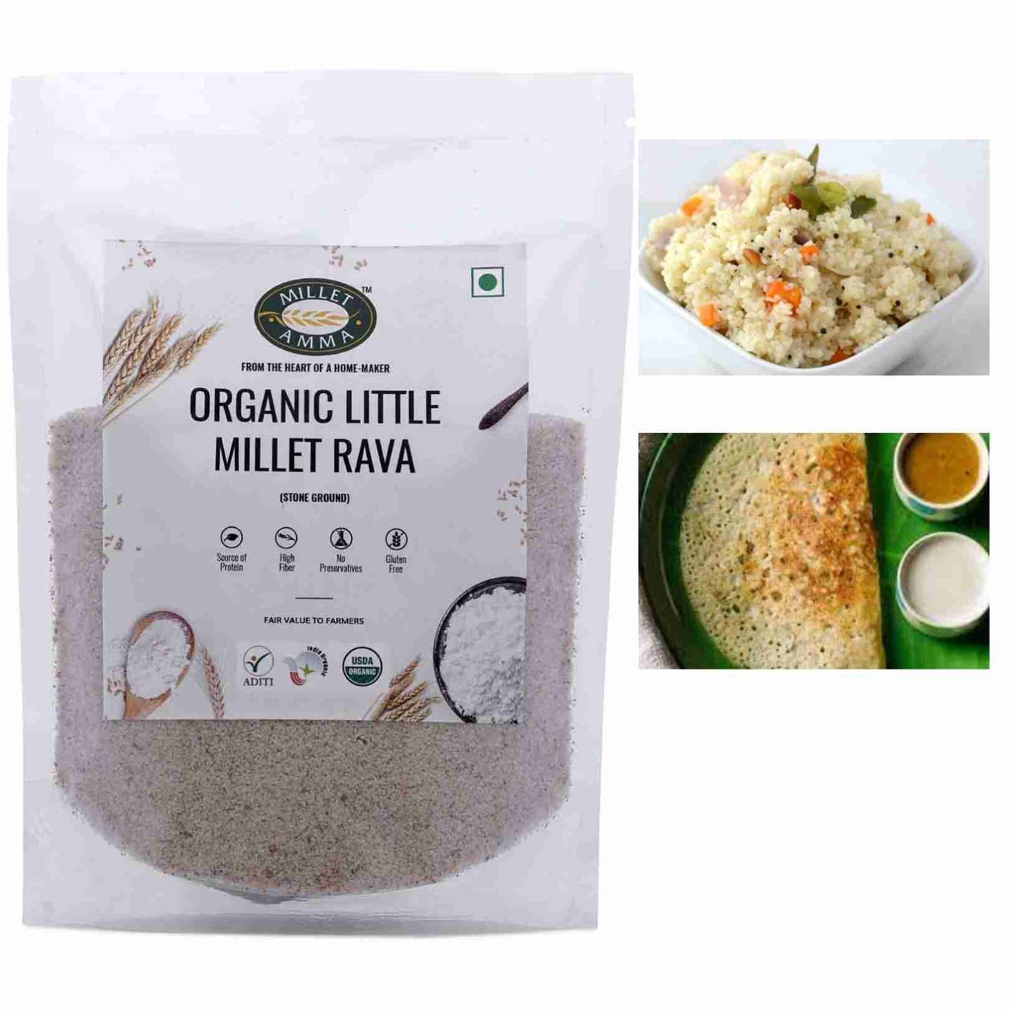 Millet Amma Little Millet Rava (500g)