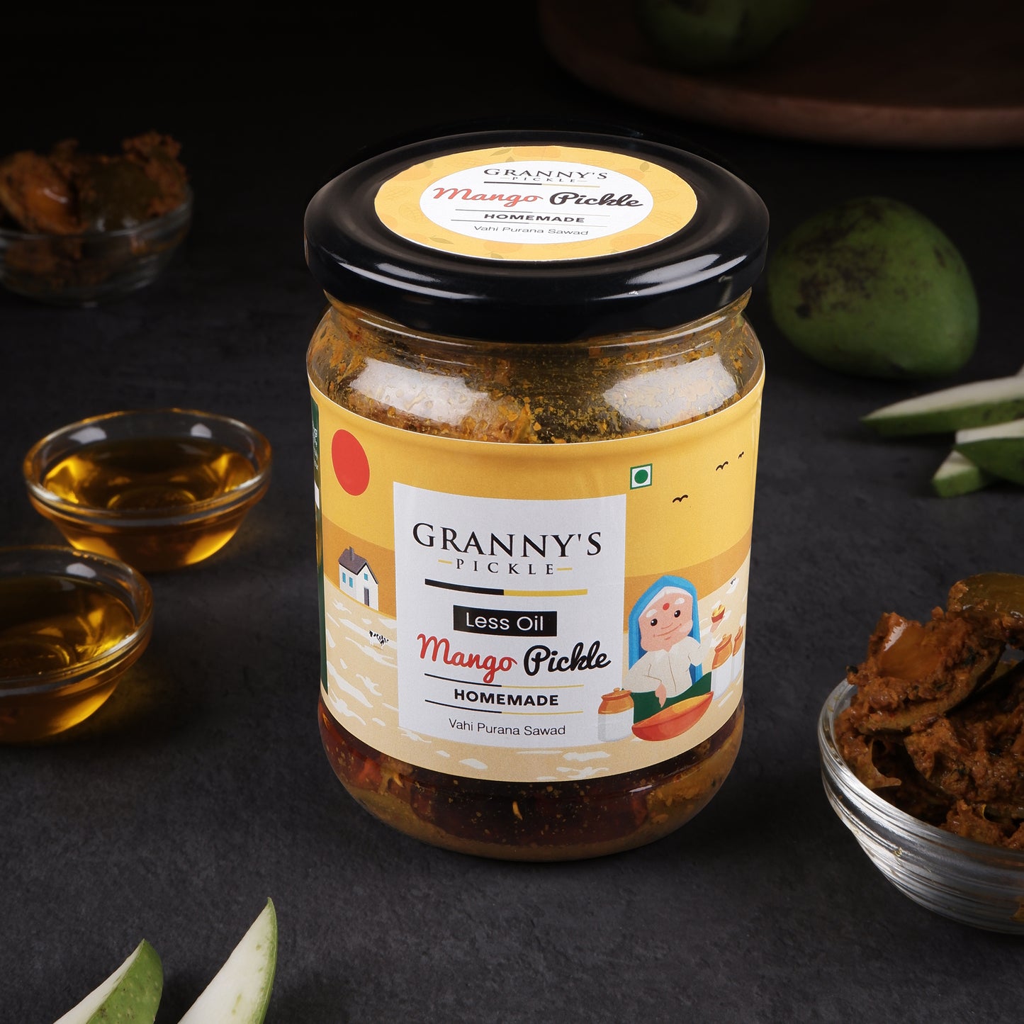Granny's Homemade Mango Pickle (500g)