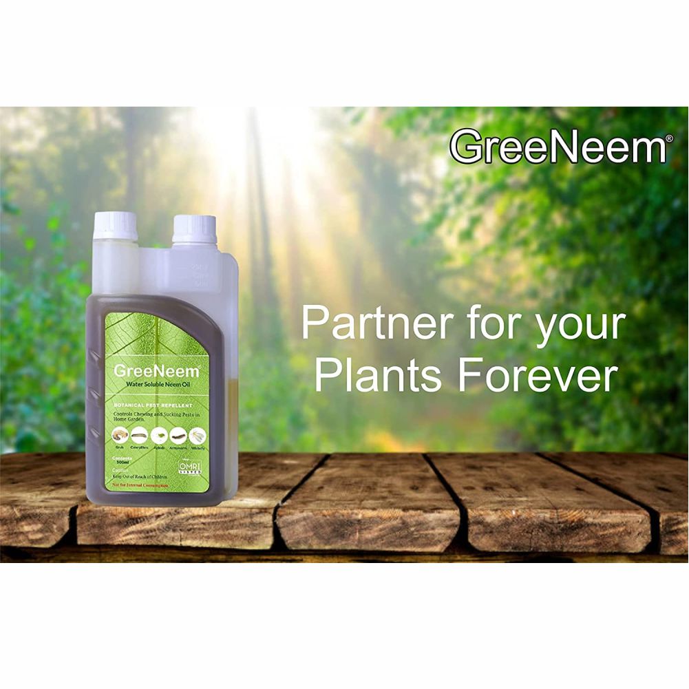 GreeNeem Pure Cold Pressed Water-Soluble Neem Oil (500ml)