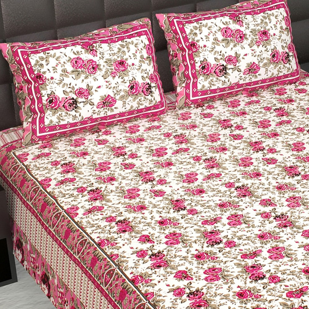 
                  
                    Kandy Shop Sanganeri Printed Cotton King Size Double Bedsheet With 2 Pillow Covers
                  
                