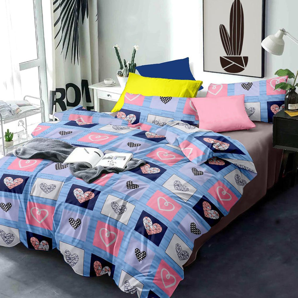Glace Cotton Bedsheets with Pillow Covers
