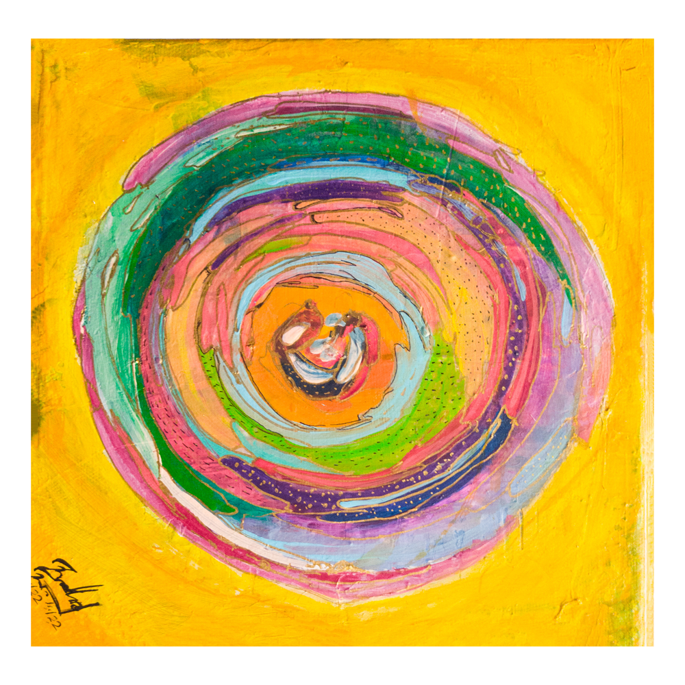 Eternity on Board Abstract Artwork on Canvas