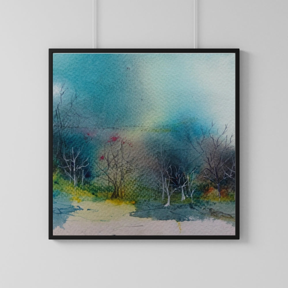 Night Forest Painting