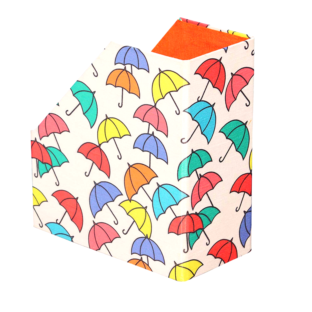 Indha Multi Utility Single Compartment Table Top Wooden Books/Magazine Holder