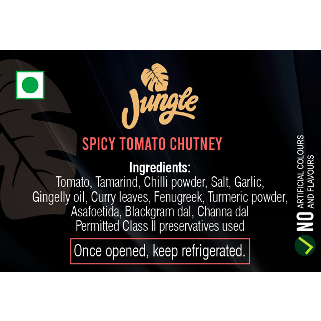 Jungle Naturals Spicy Tomato Chutney (250g)