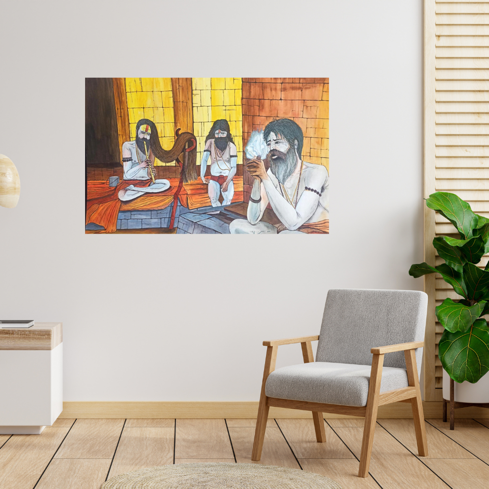 Life of Aghori Buff Cartridge Painting