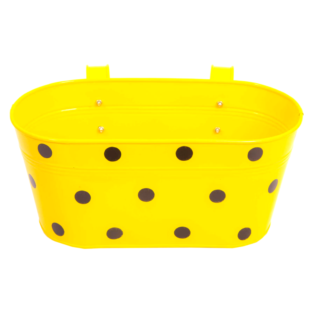 Dotted Metal Railing Planters for Balcony