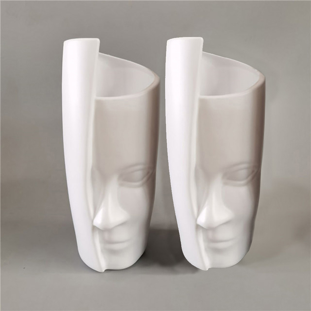 Half-Face Planters/Pots (Set of 2)