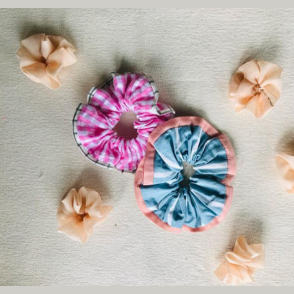 Printed Scrunchies (Set of 2)