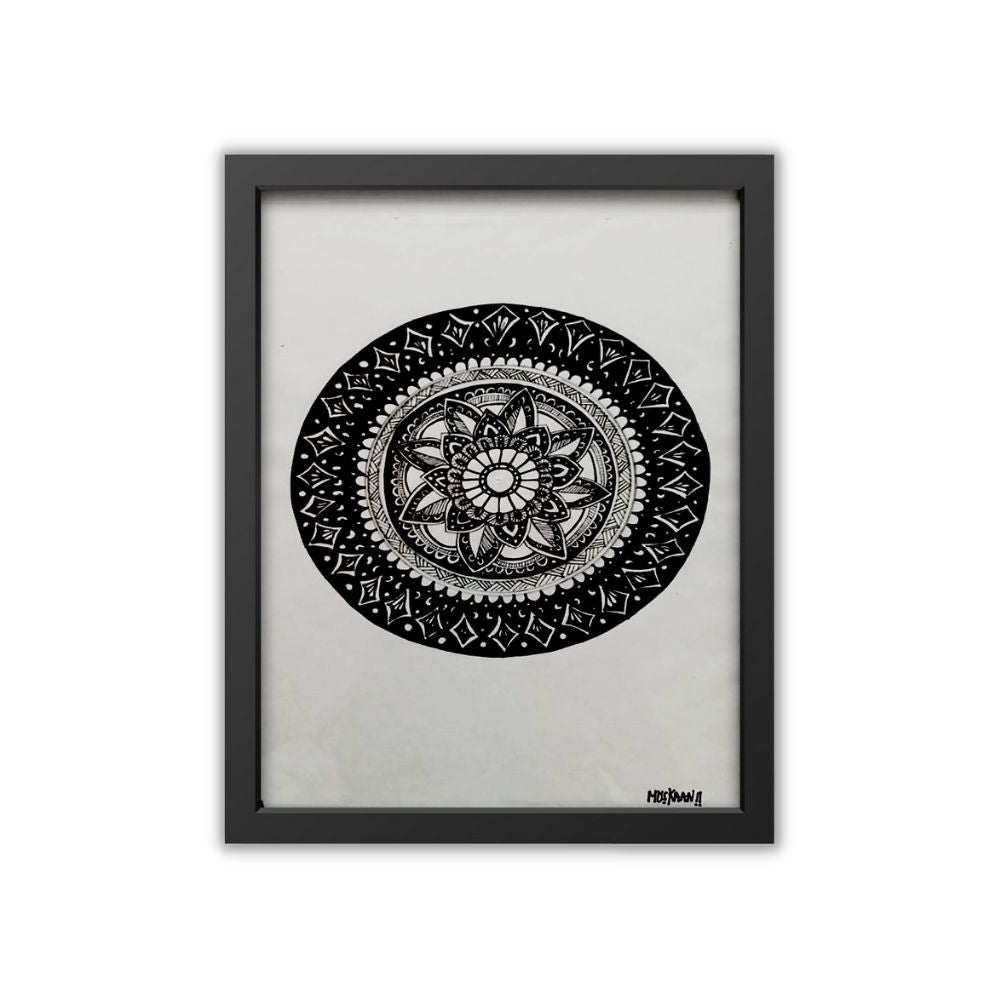 Mandala Painting with Frame