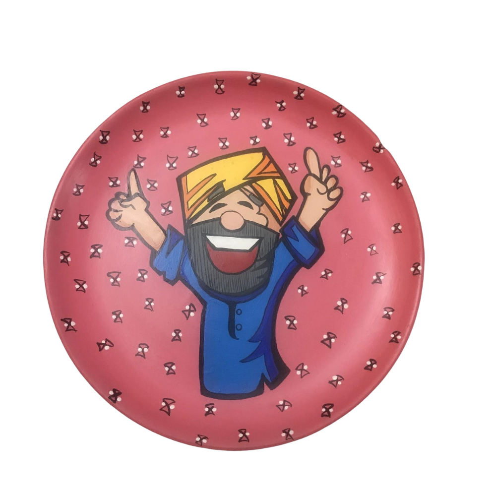 Happy Sardarji Plate