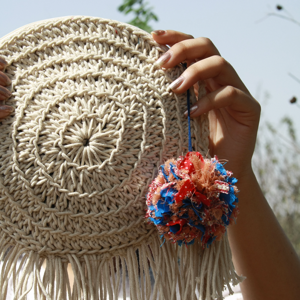Miniature Round Sling With Tassels