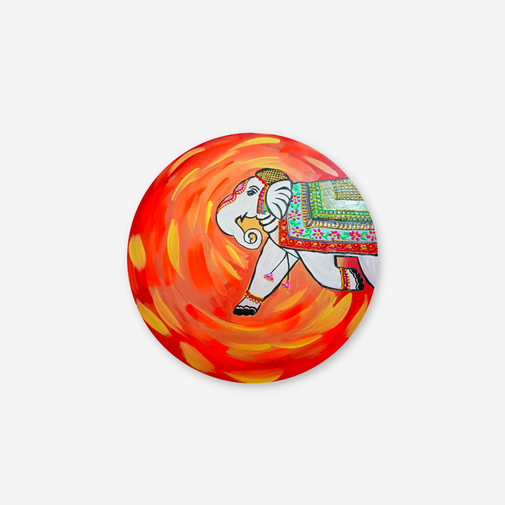 Elephant Motif Wall Plate