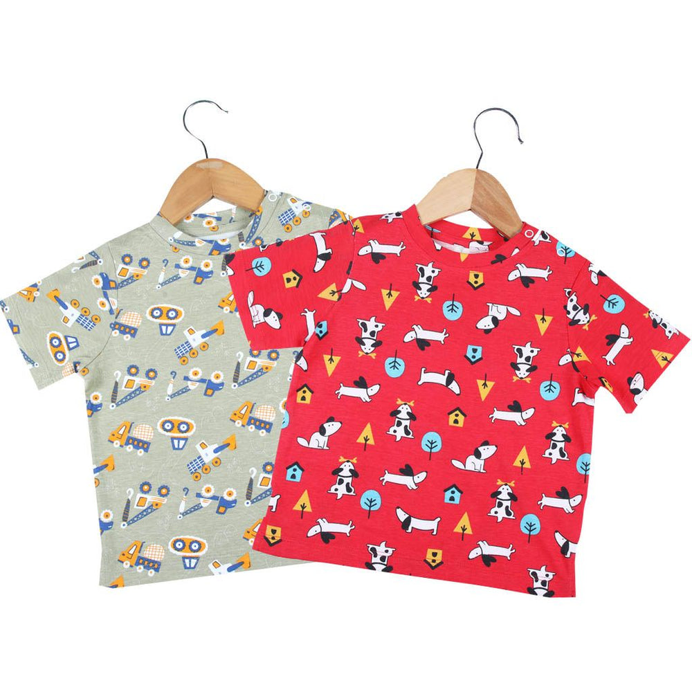 SuperBottoms Short Sleeve Red Tee (6-12months)