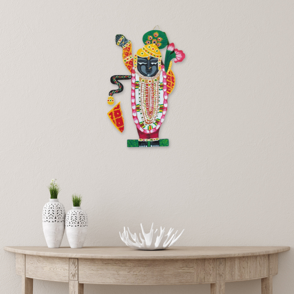 Hand-printed Shrinath Ji Cutout