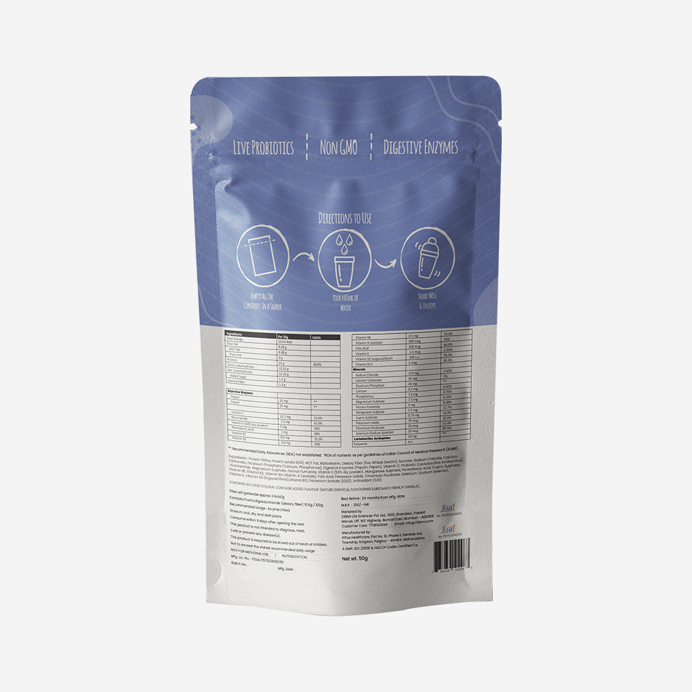 Upnourish Meal Replacement French Vanilla Smoothie (Pack of 4)