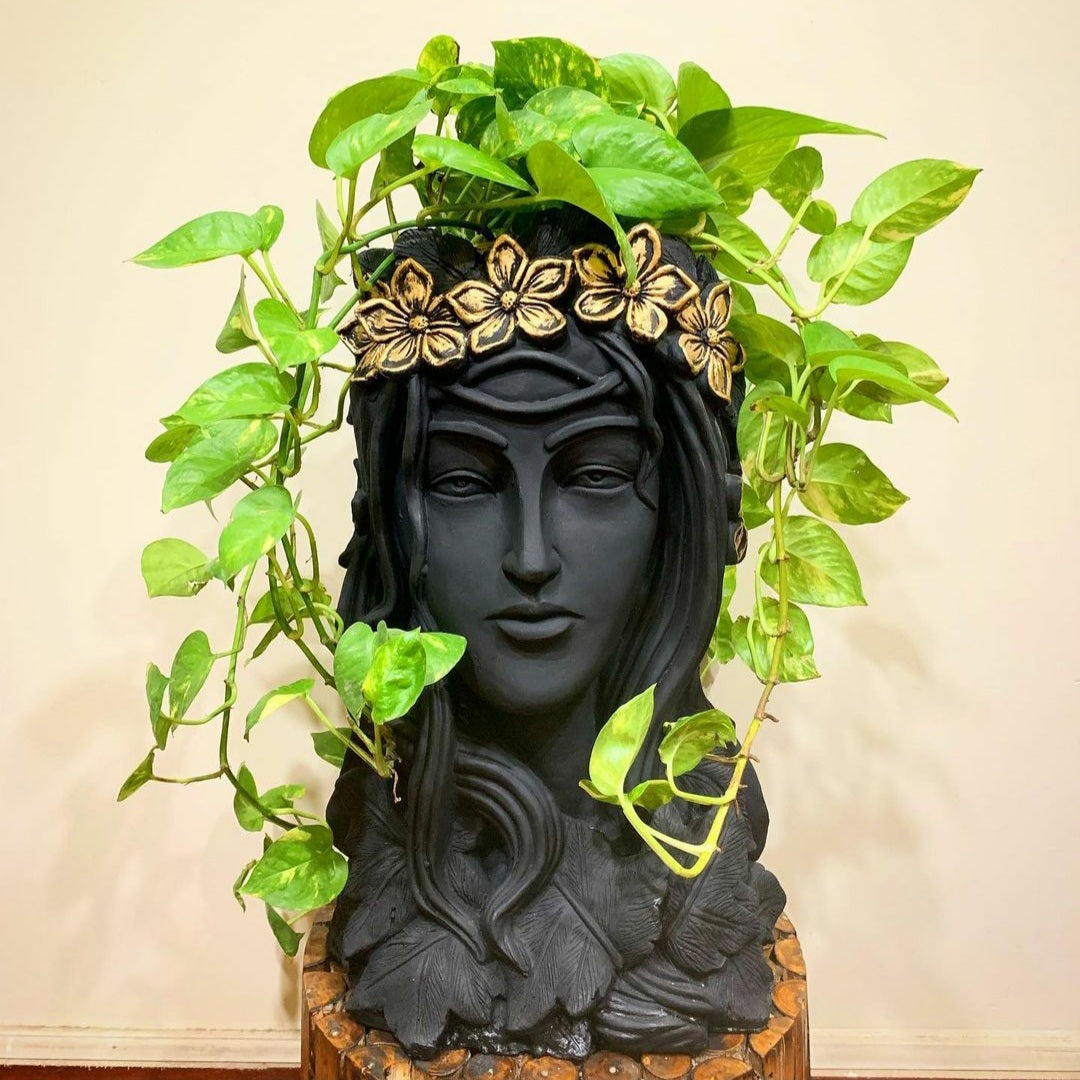 Lady-Face Planter Pot
