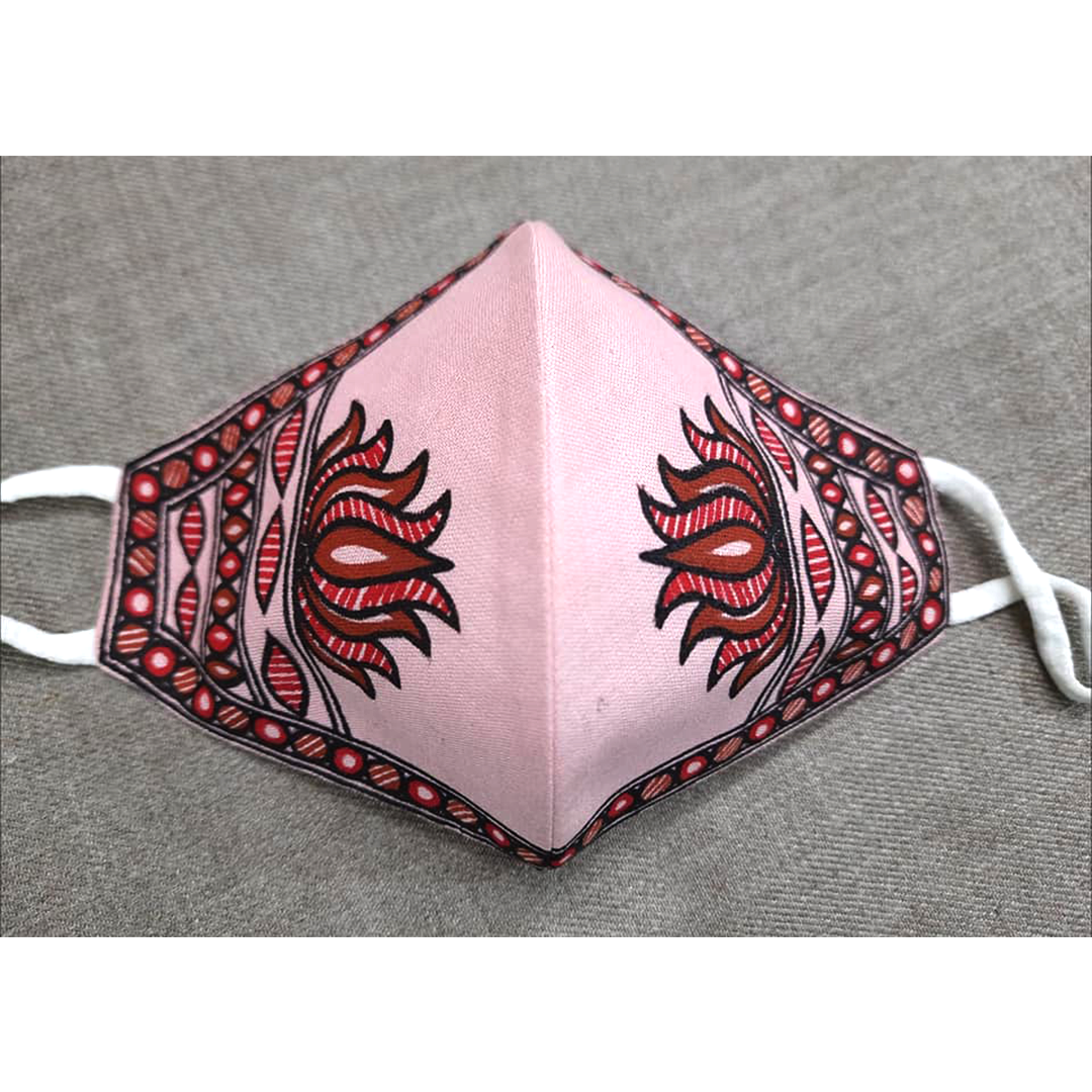 Three layer Cotton Linen Mask