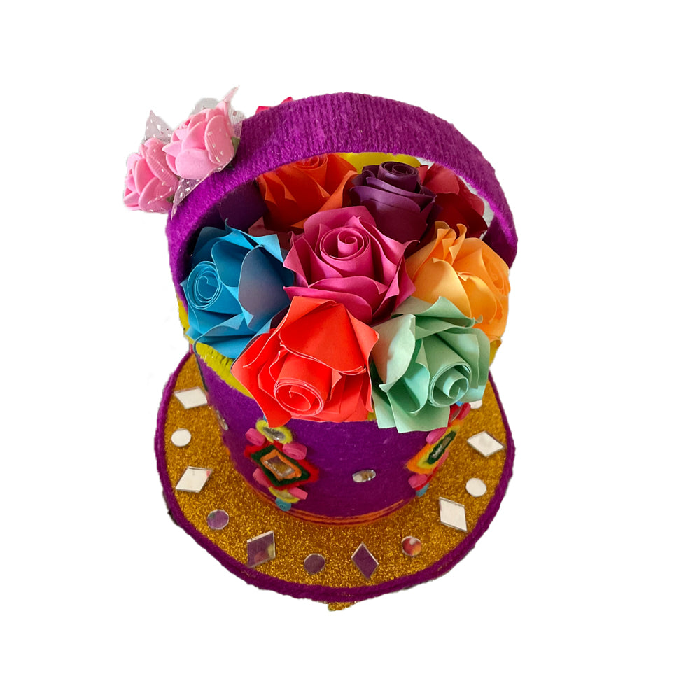 Paper Quilling Mini Flower Basket