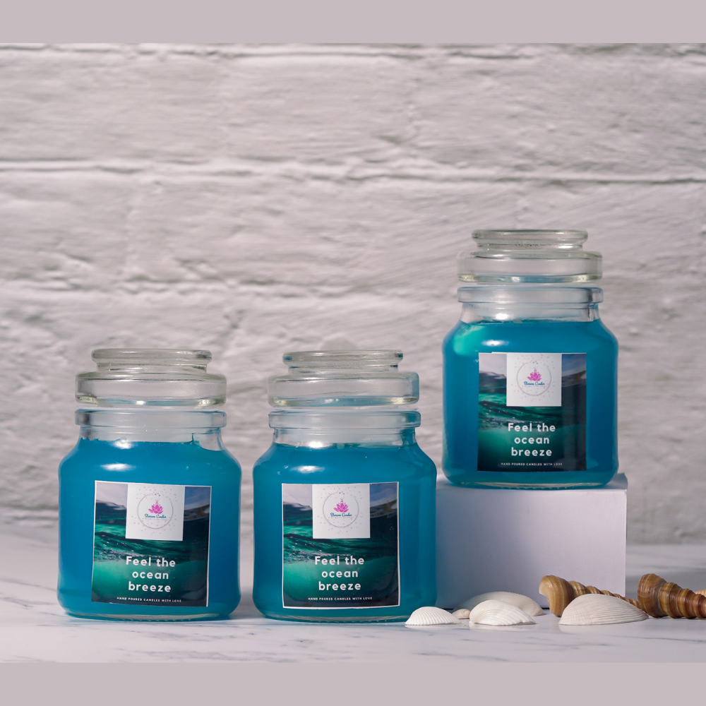 Ocean Breeze Aroma Jar Candle - Kreate