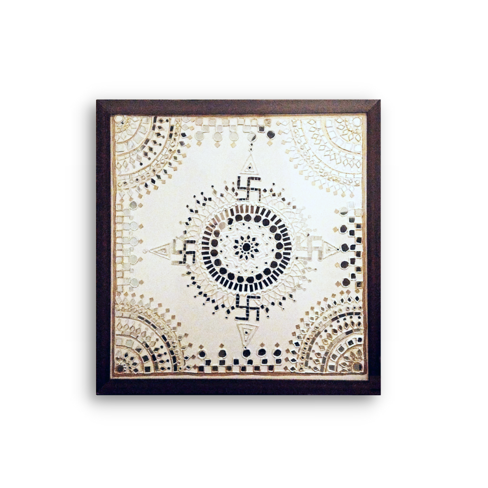 Mirror Work Wall Painting