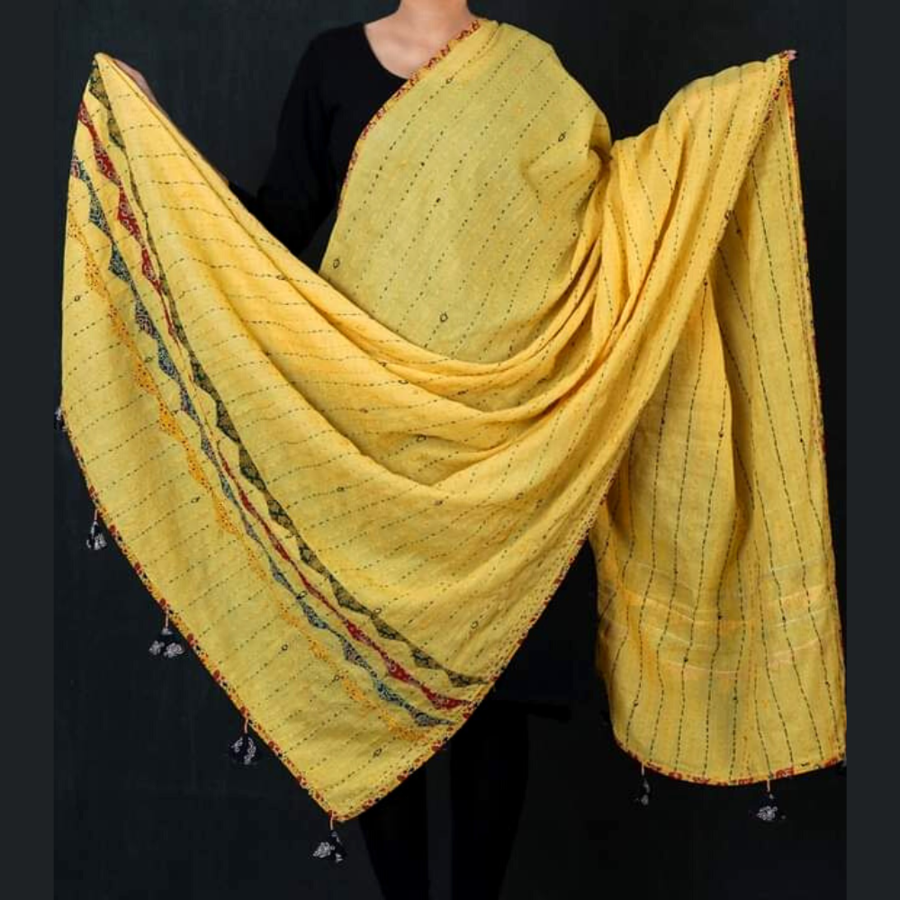 Kantha Work Dupatta