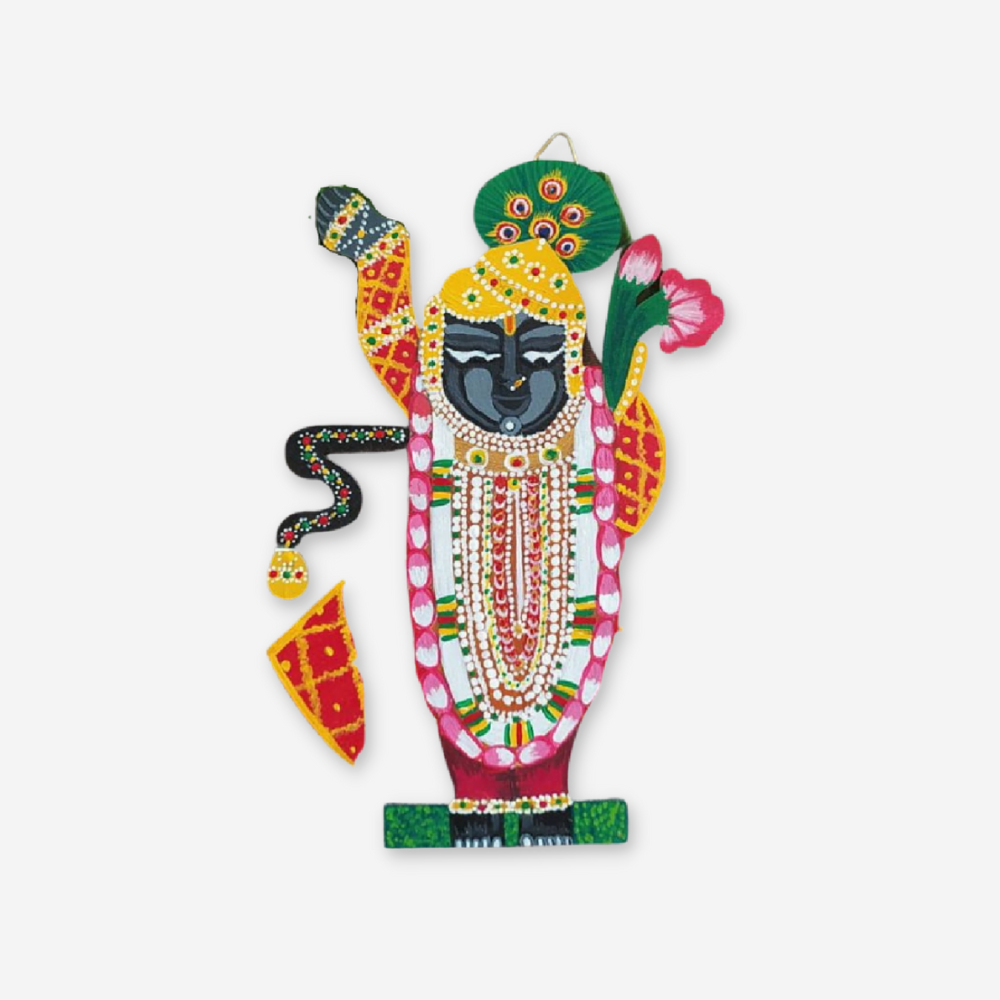 Hand-printed Shrinath Ji Cutout