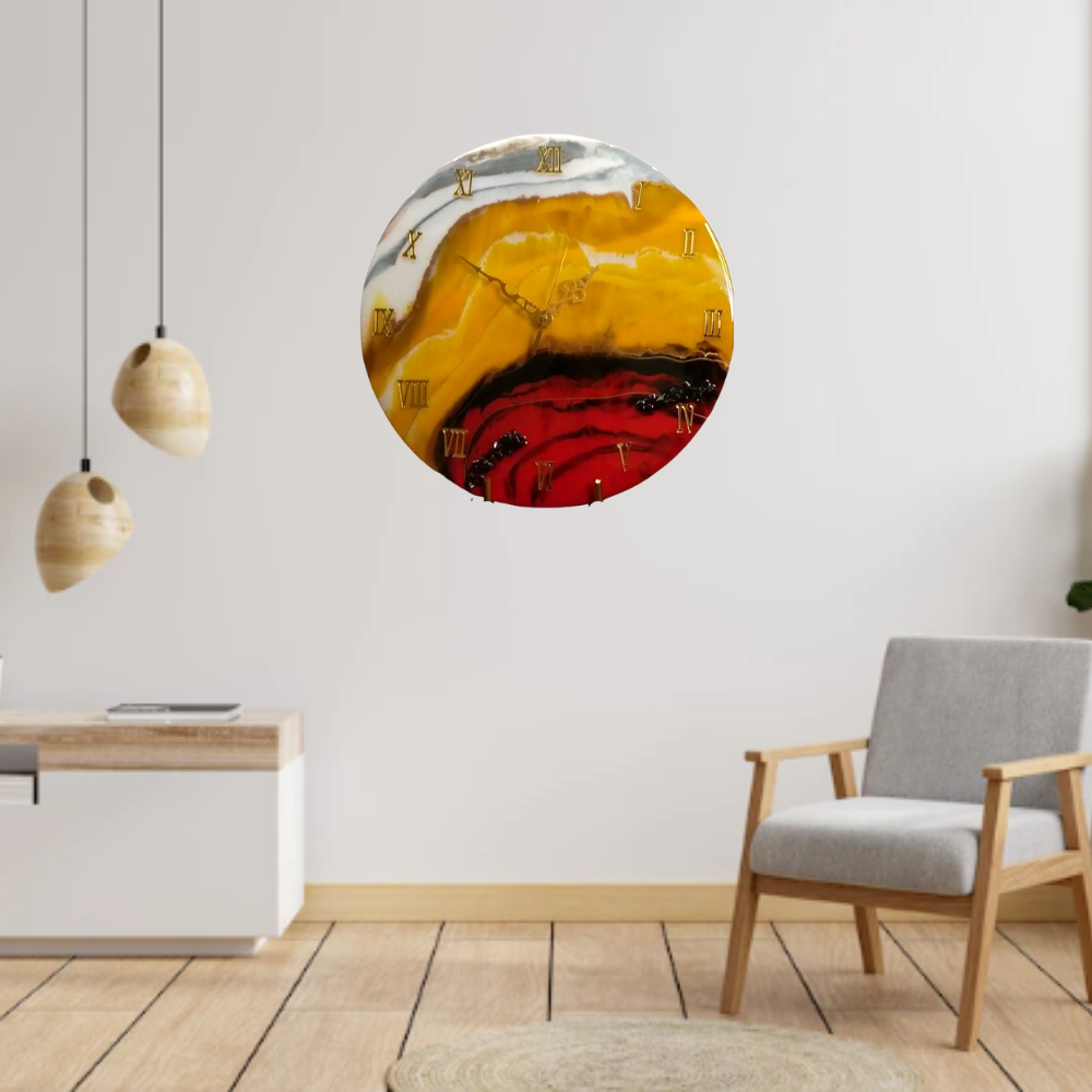 The Sunshine - Resin Wall Clock