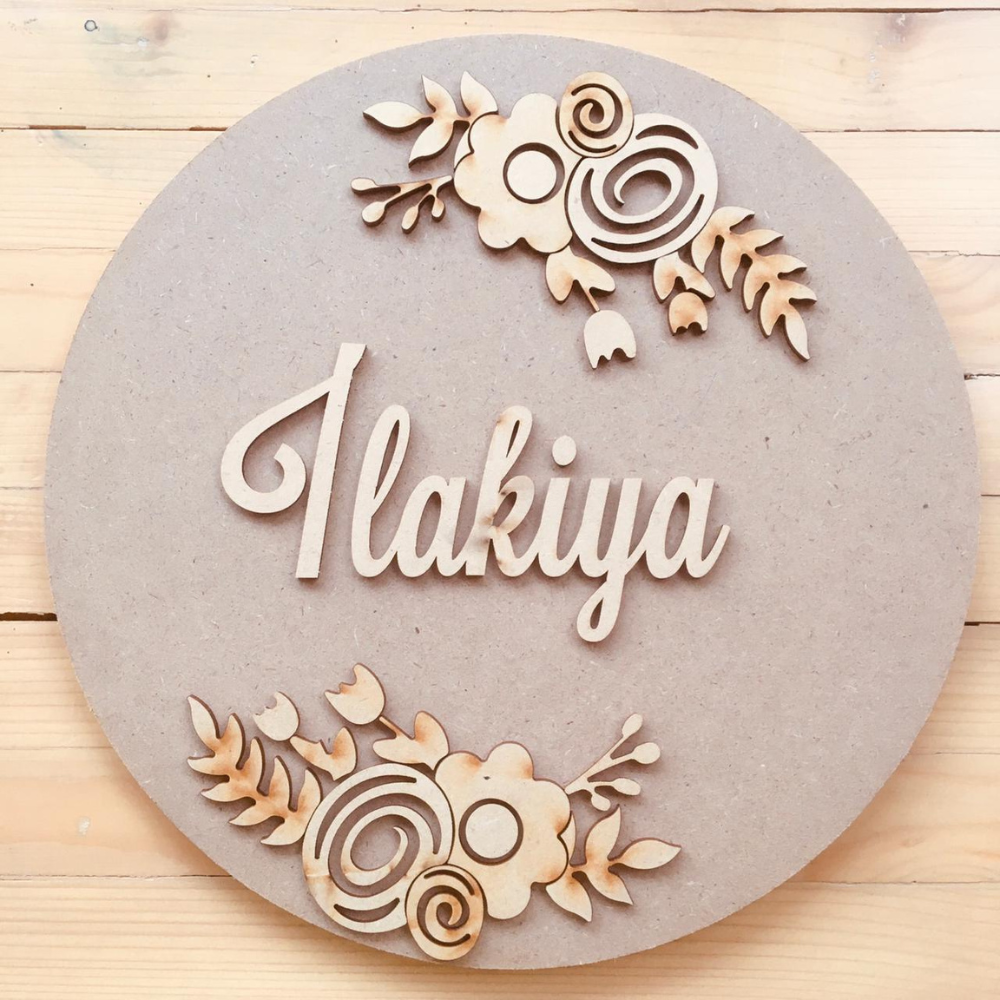 Floral Kids Room Signage