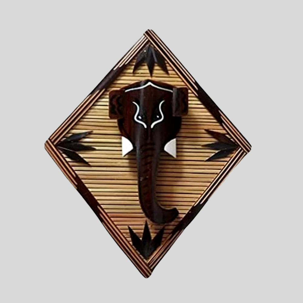 Ganesh Bamboo Wall Plate