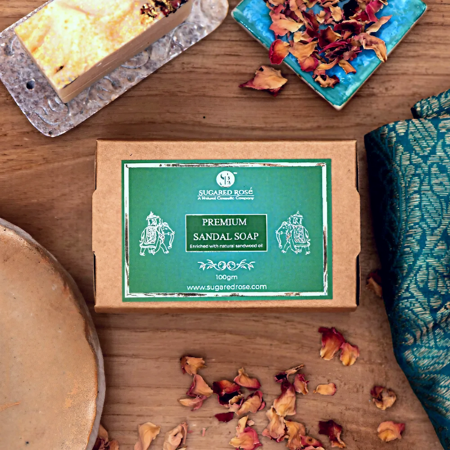 Premium Sandal Natural and Handmade Soap (100g)