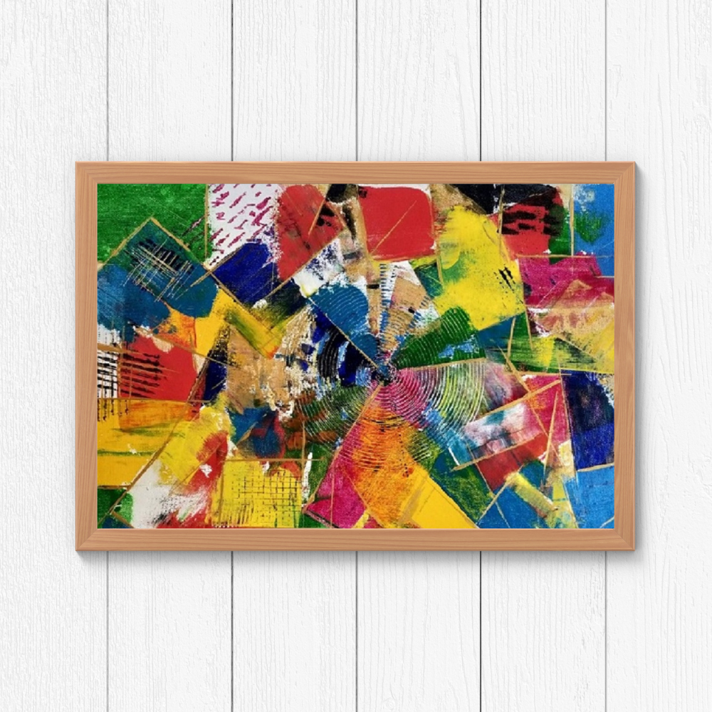 Vibrant Rainbow Painting